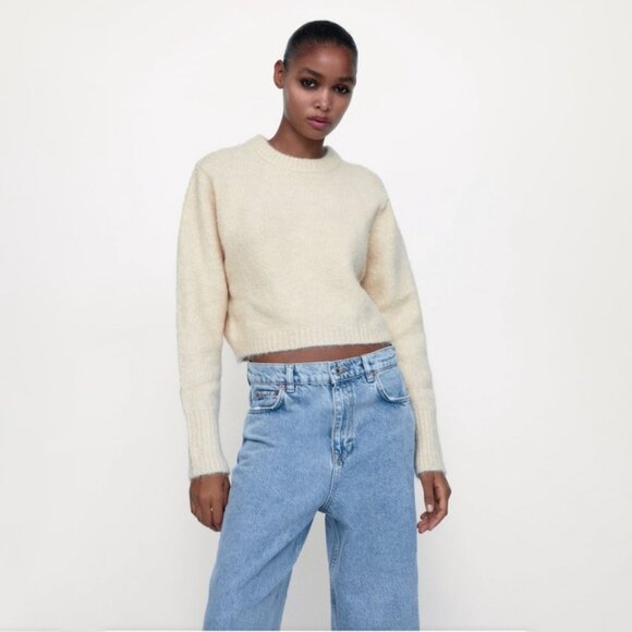 ZARA Cropped Knit Sweater - Picture 7 of 7